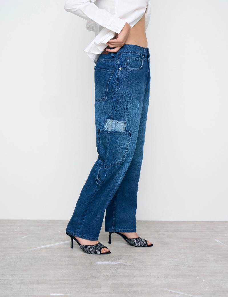 JEANS GWEN CARGO BLUE