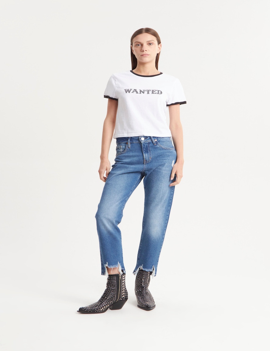JEANS BOYFIT TASH BLUE BROKEN