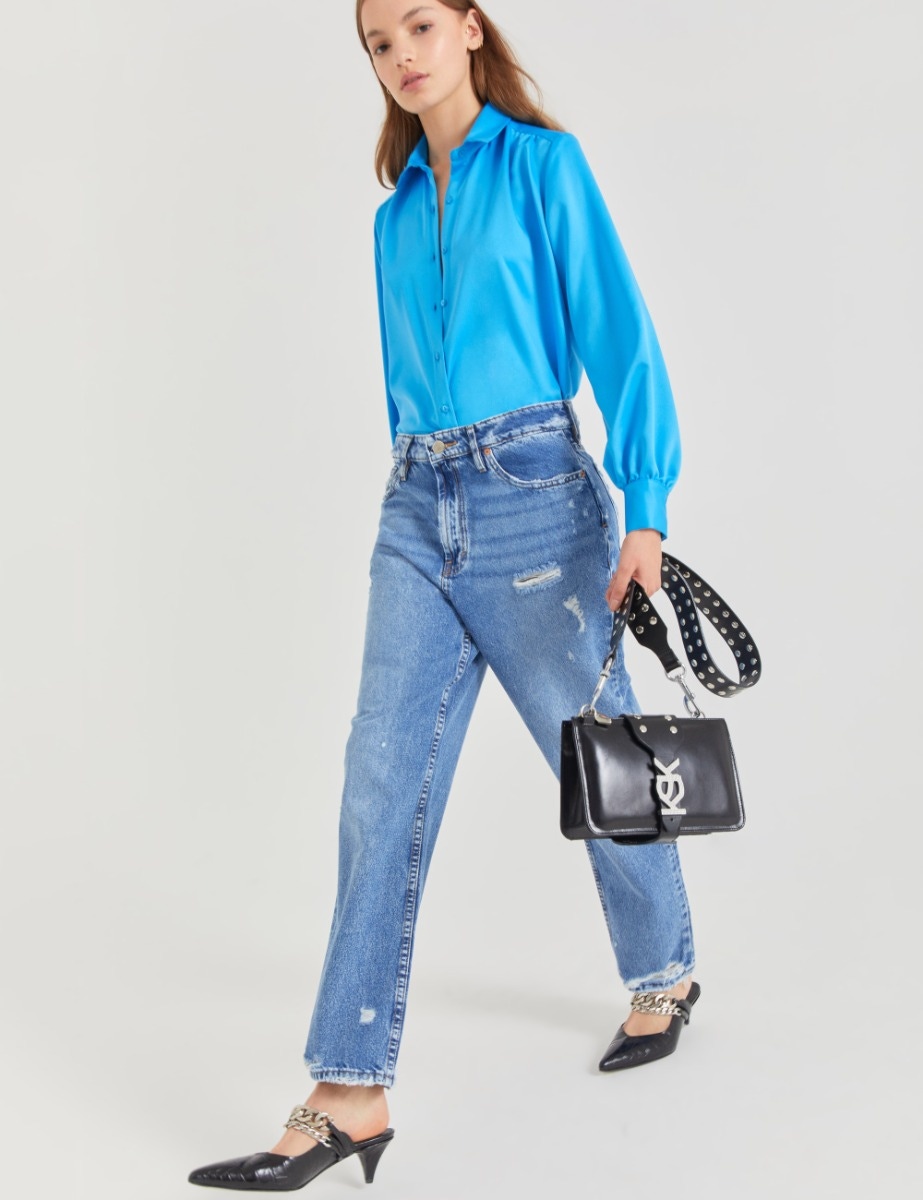 JEANS BAGGY BRITNEY BLUE BROKEN