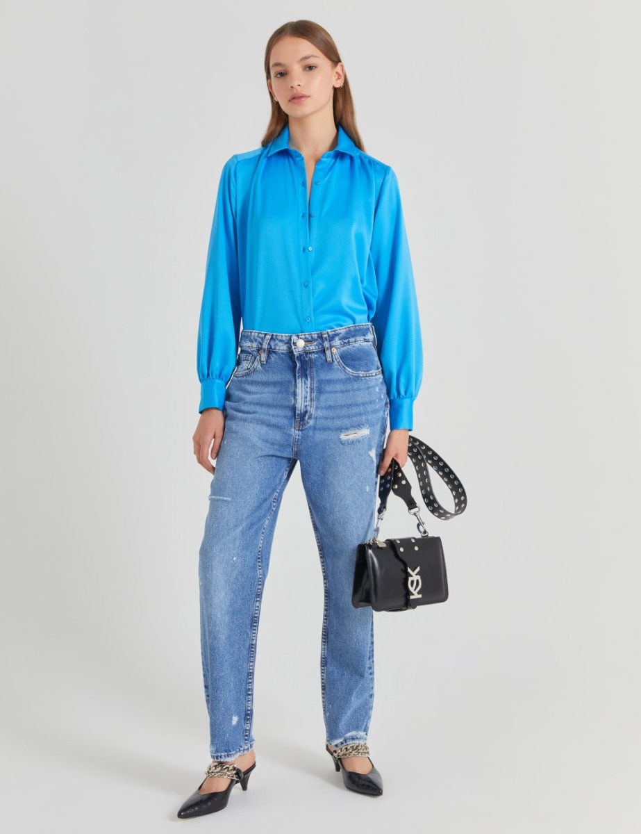 JEANS BAGGY BRITNEY BLUE BROKEN