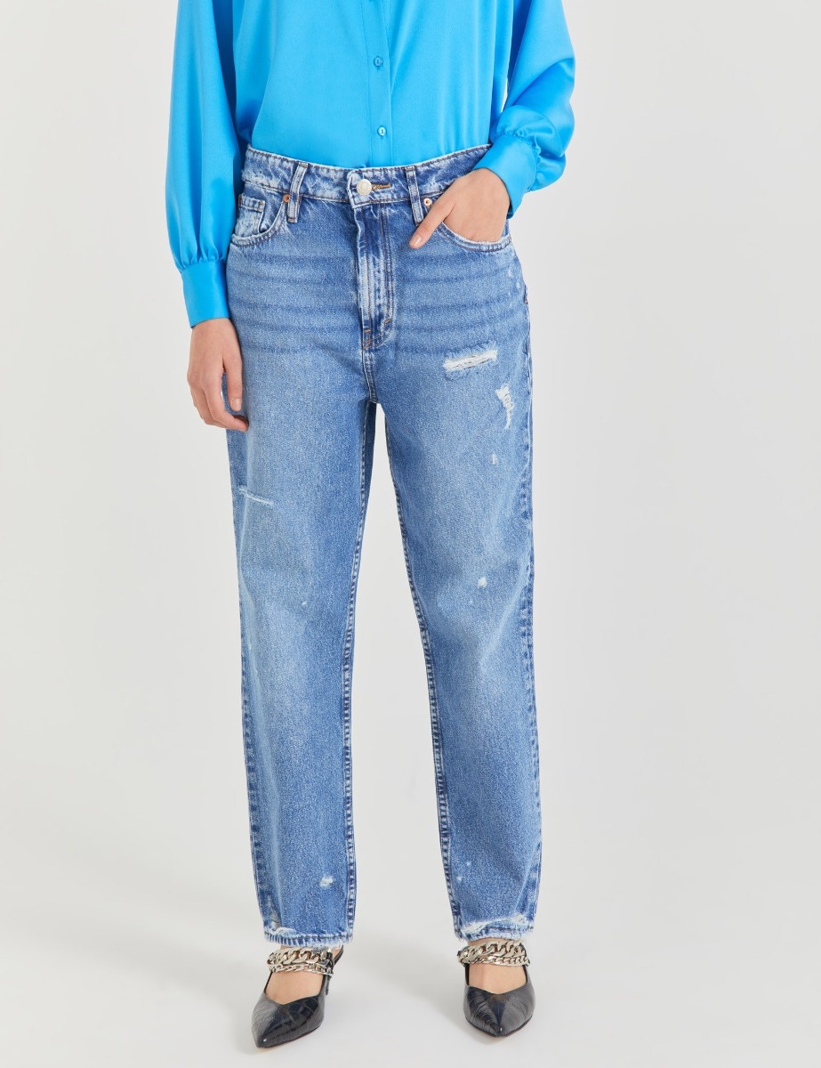 JEANS BAGGY BRITNEY BLUE BROKEN