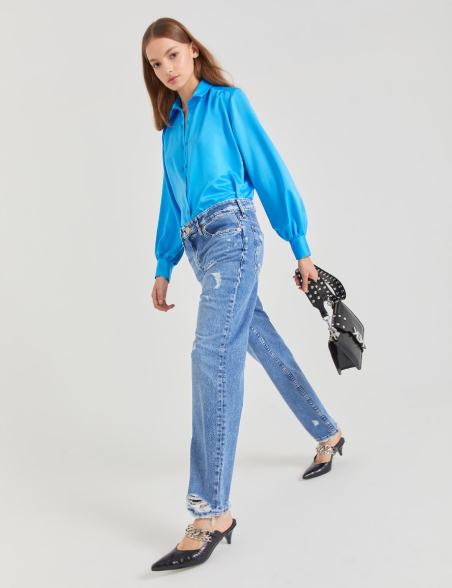 JEANS BAGGY BRITNEY BLUE BROKEN