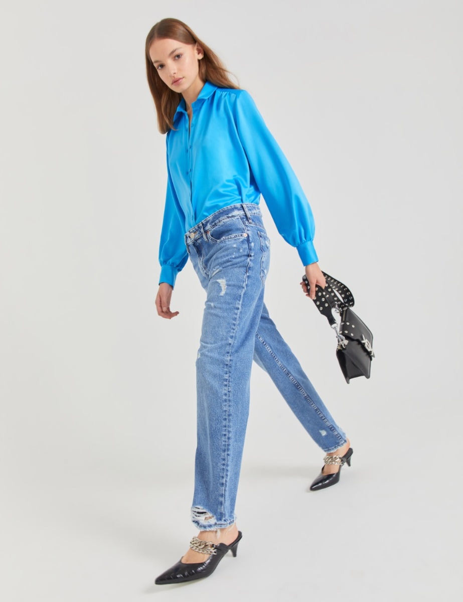 JEANS BAGGY BRITNEY BLUE BROKEN