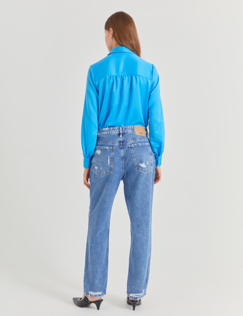 JEANS BAGGY BRITNEY BLUE BROKEN