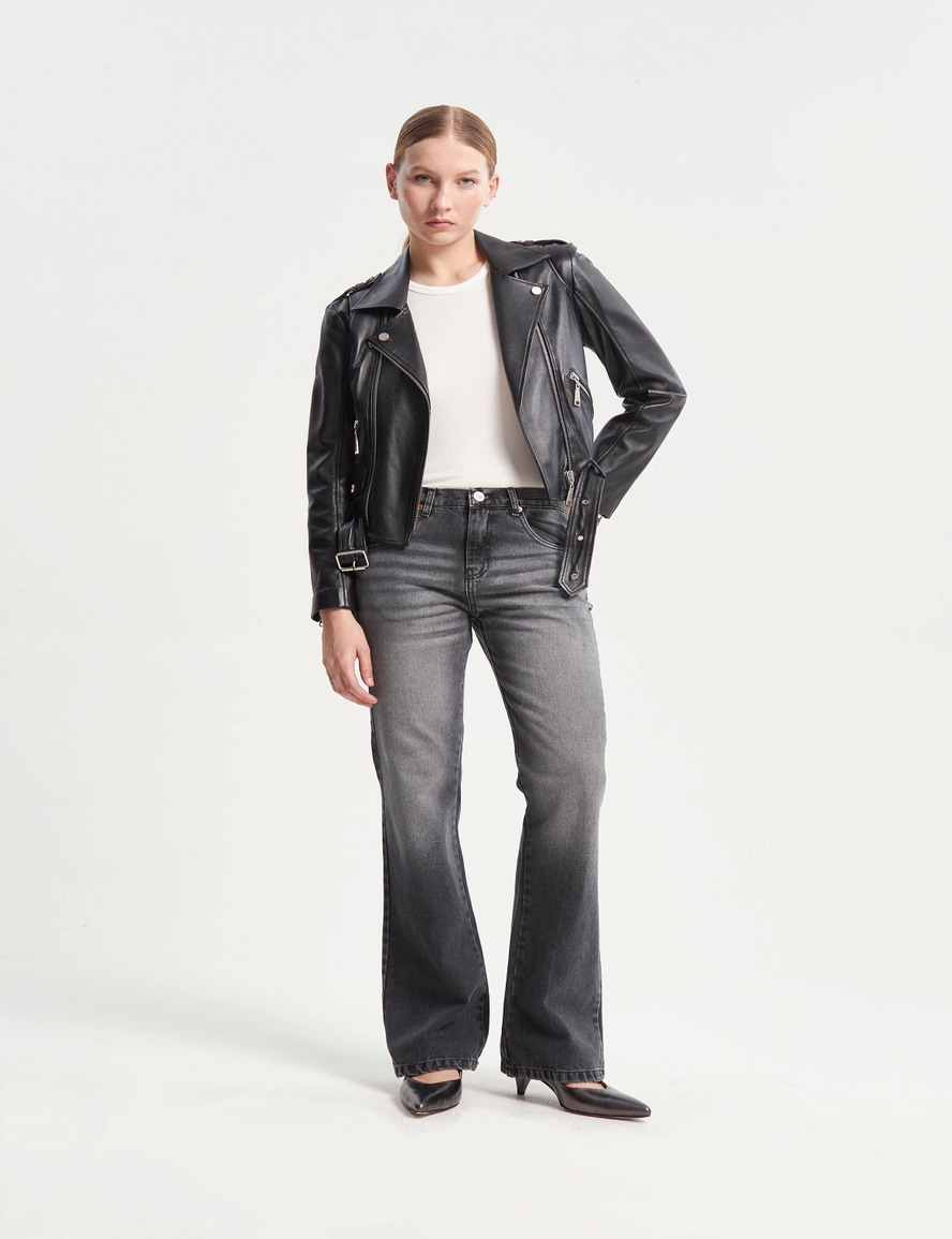 JEANS KATE WIDE BLACK