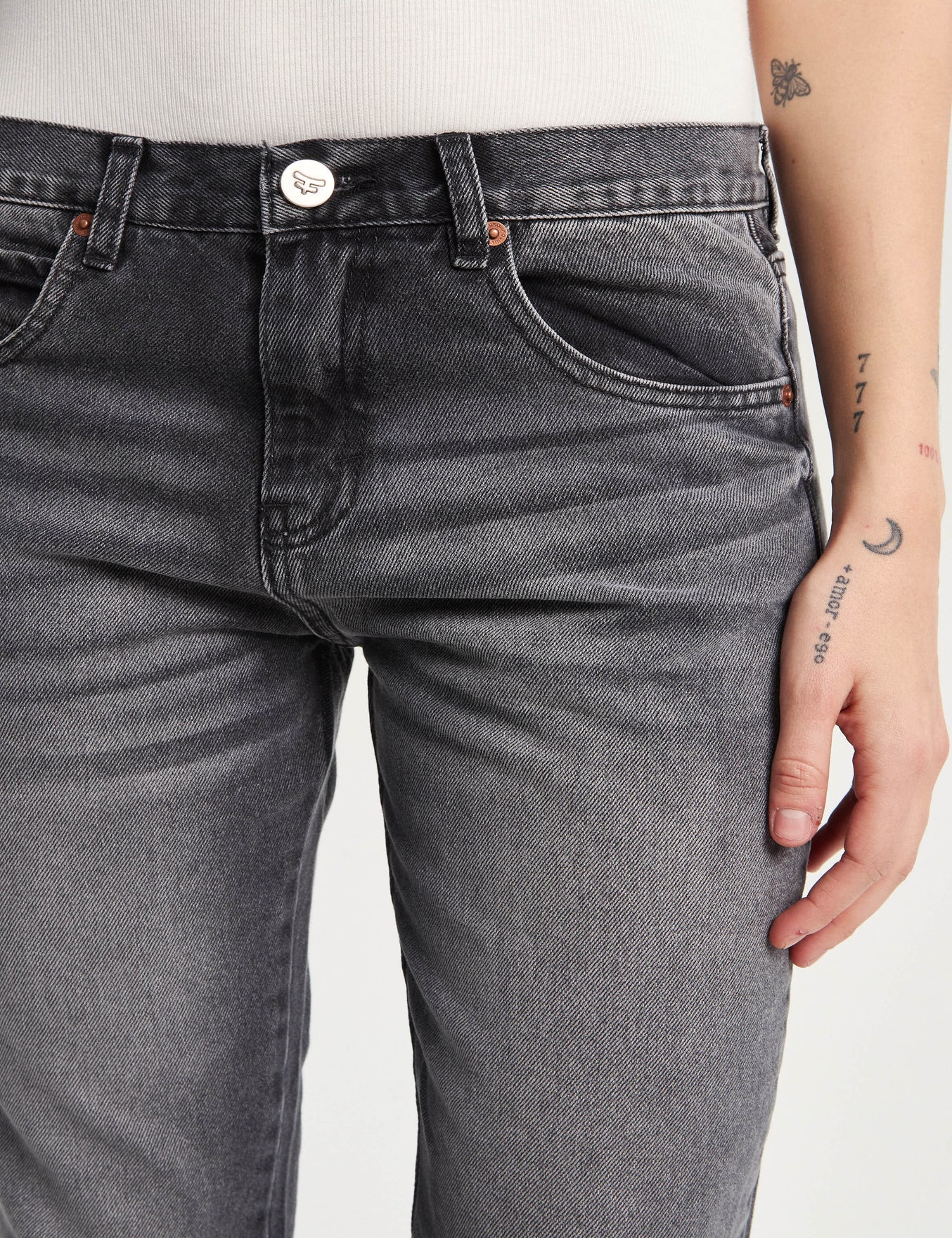 JEANS KATE WIDE BLACK