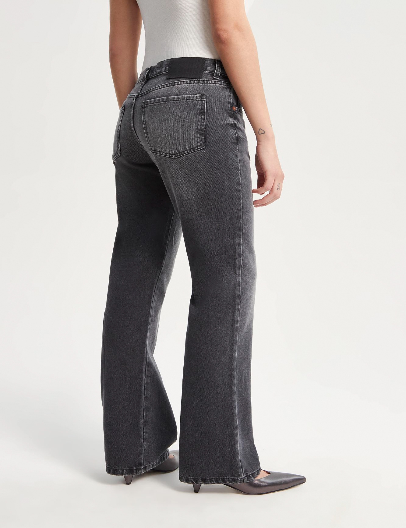 JEANS KATE WIDE BLACK