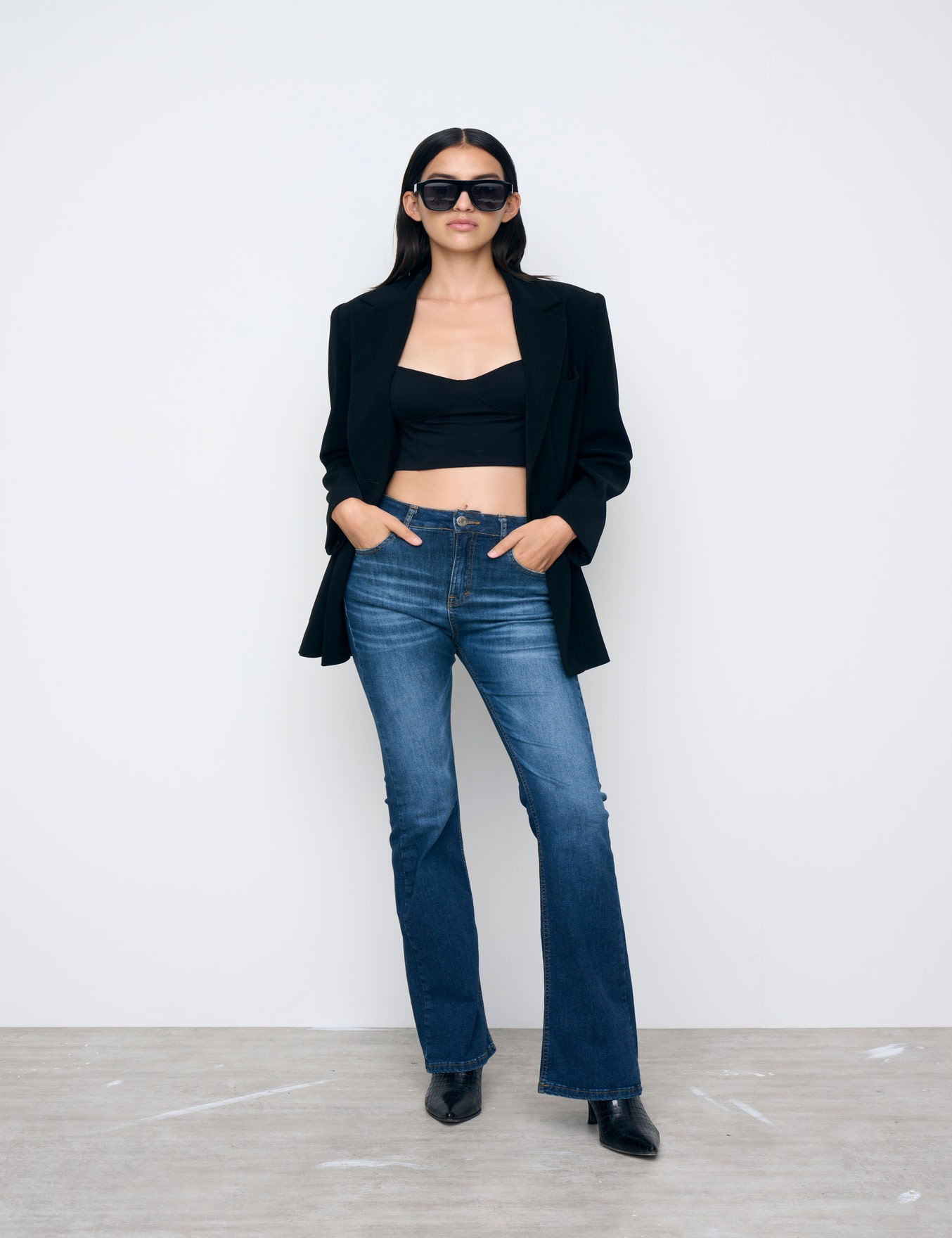 JEANS BOOTCUT SLIM BLUE