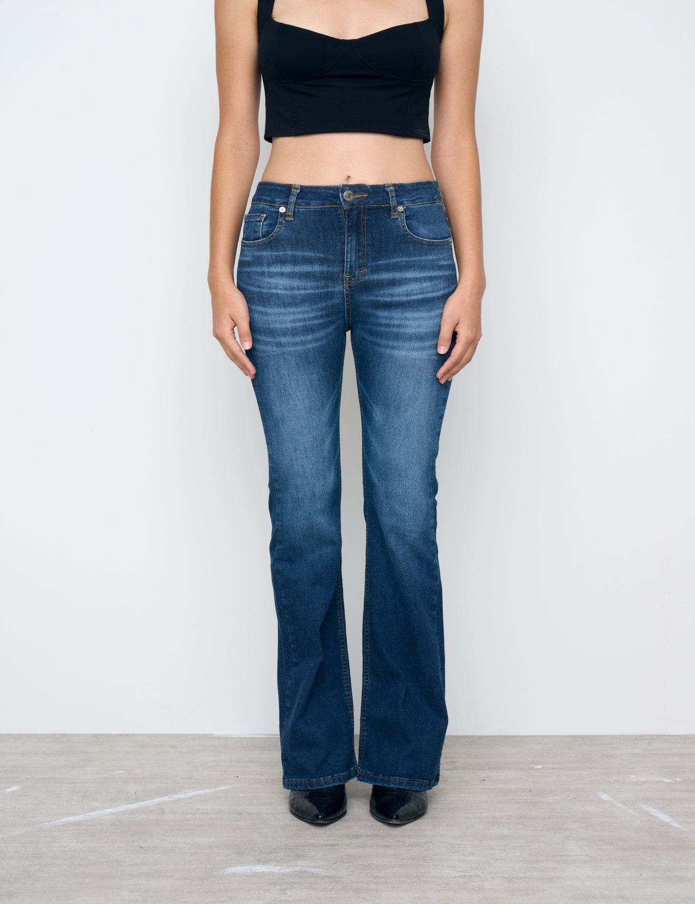 JEANS BOOTCUT SLIM BLUE