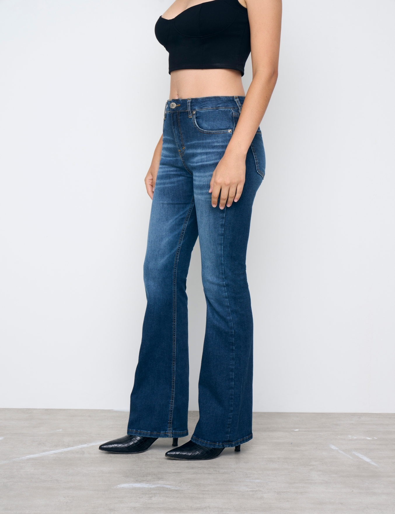 JEANS BOOTCUT SLIM BLUE
