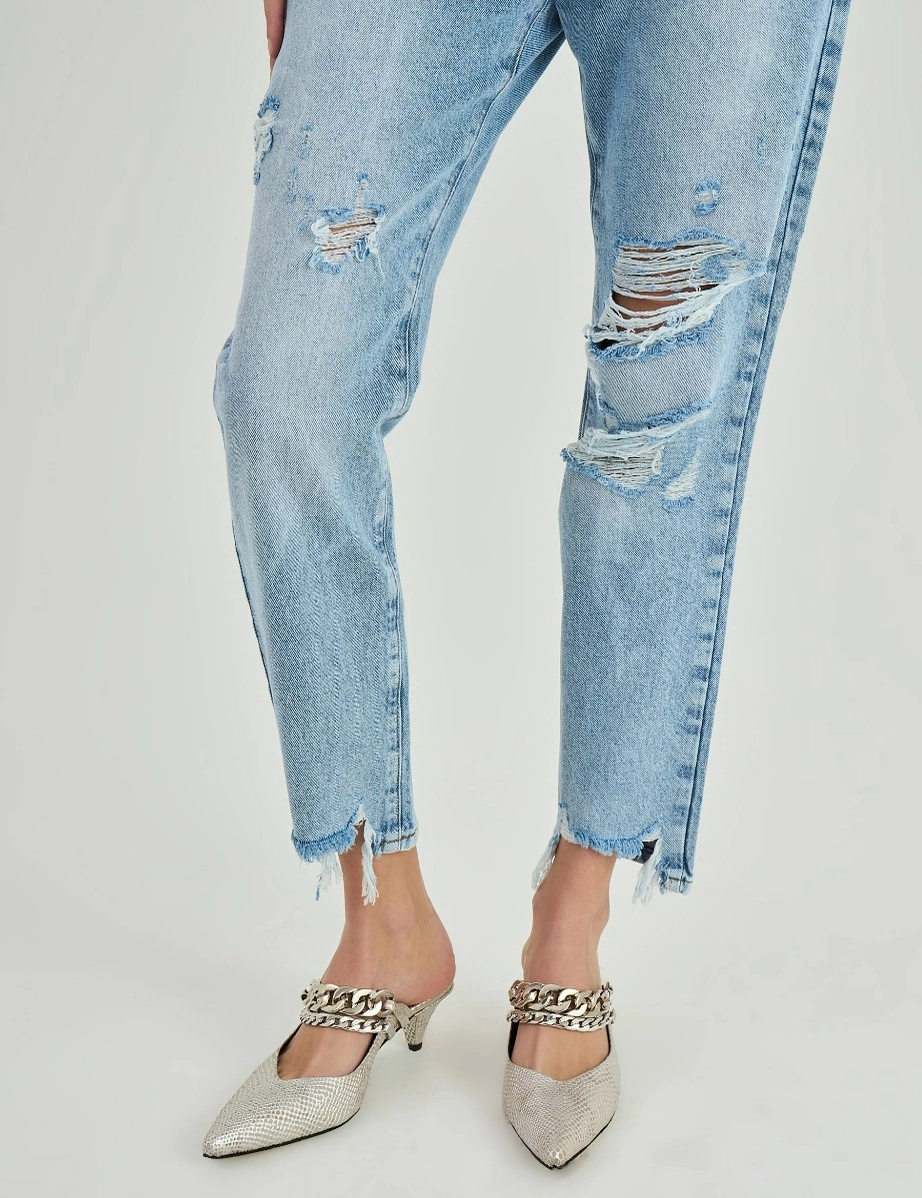 JEANS BOYFIT TASH LIGHT BLUE BROKEN