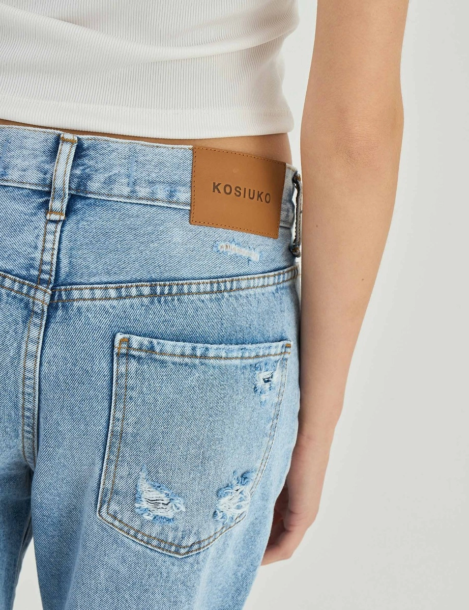JEANS BOYFIT TASH LIGHT BLUE BROKEN