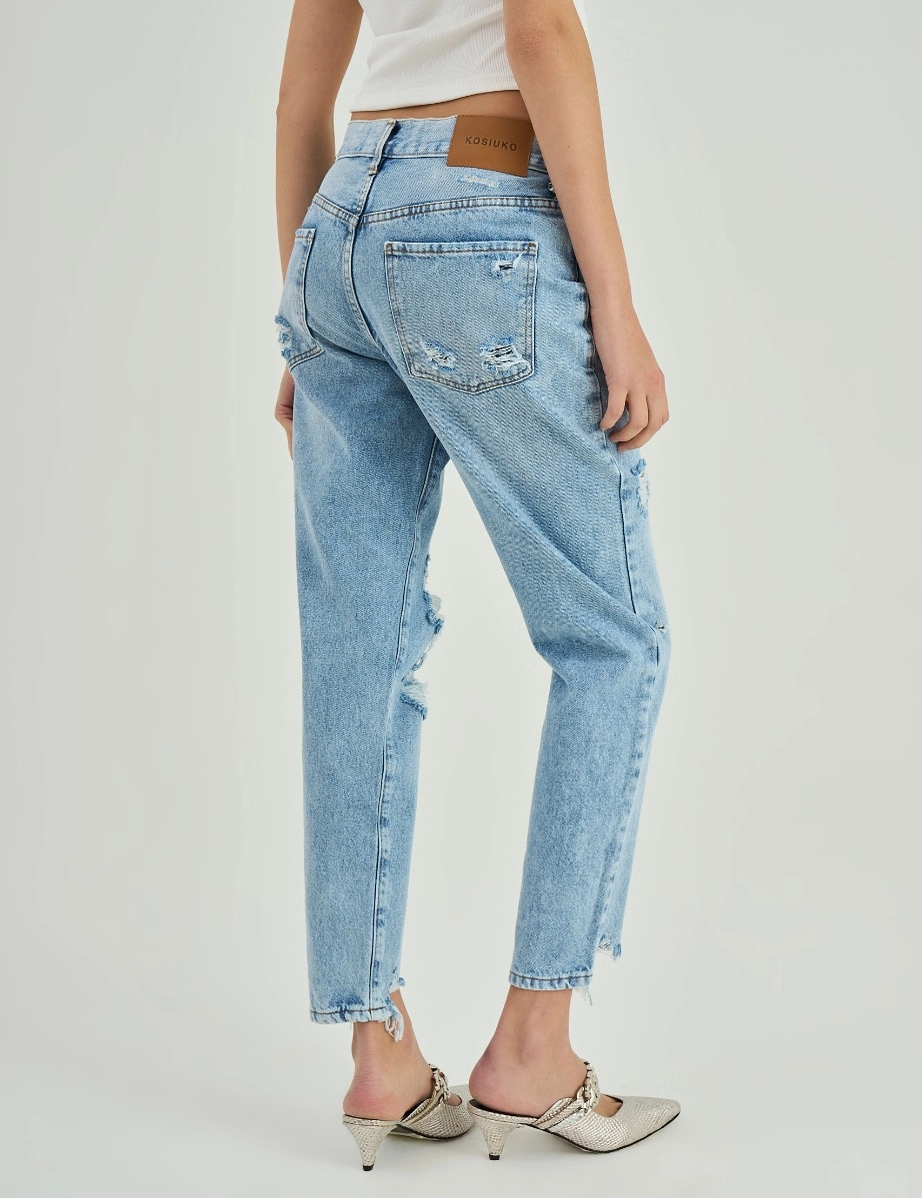 JEANS BOYFIT TASH LIGHT BLUE BROKEN