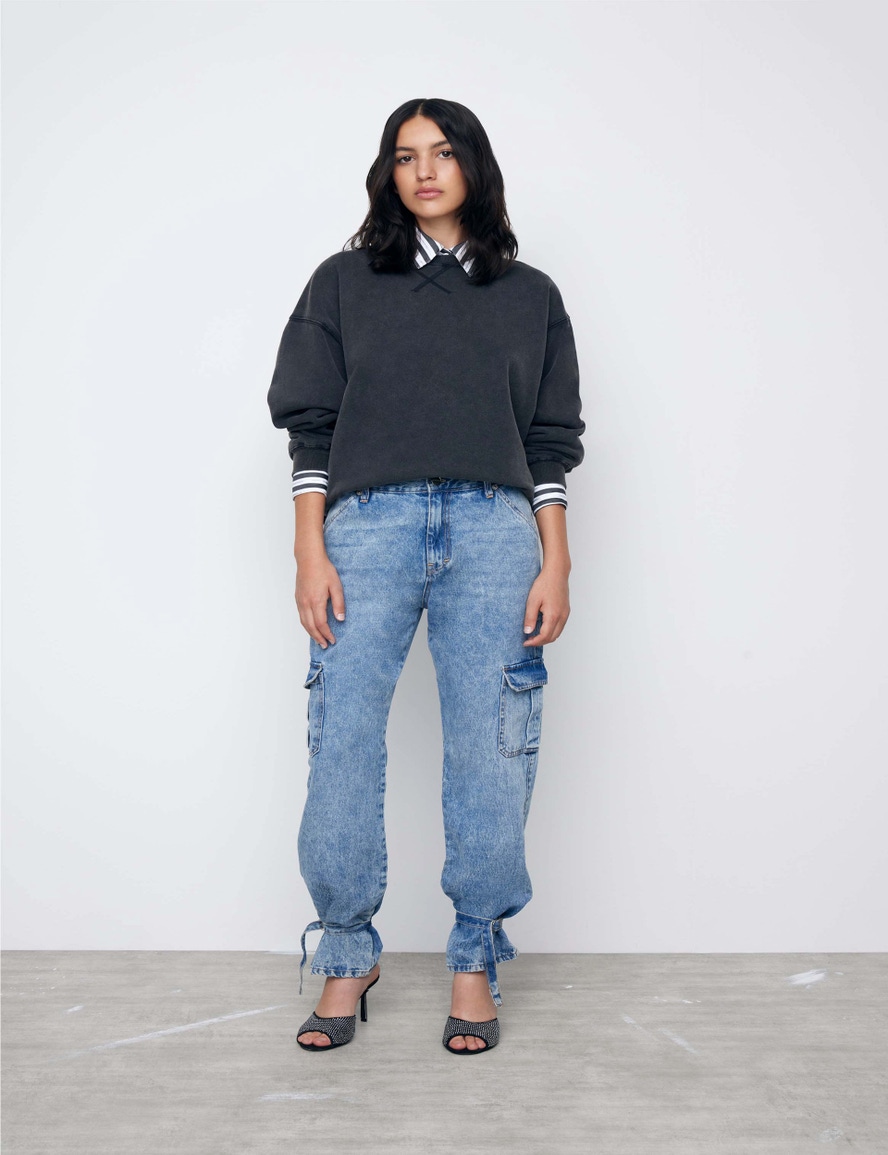 JEANS CARGO FRANK BLUE