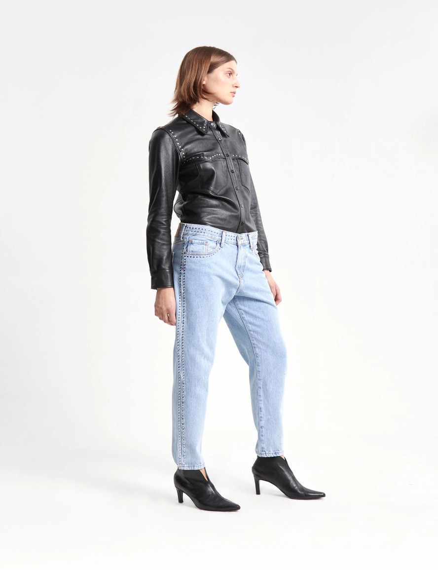 JEANS BOYFIT TASH LIGHT STUDS