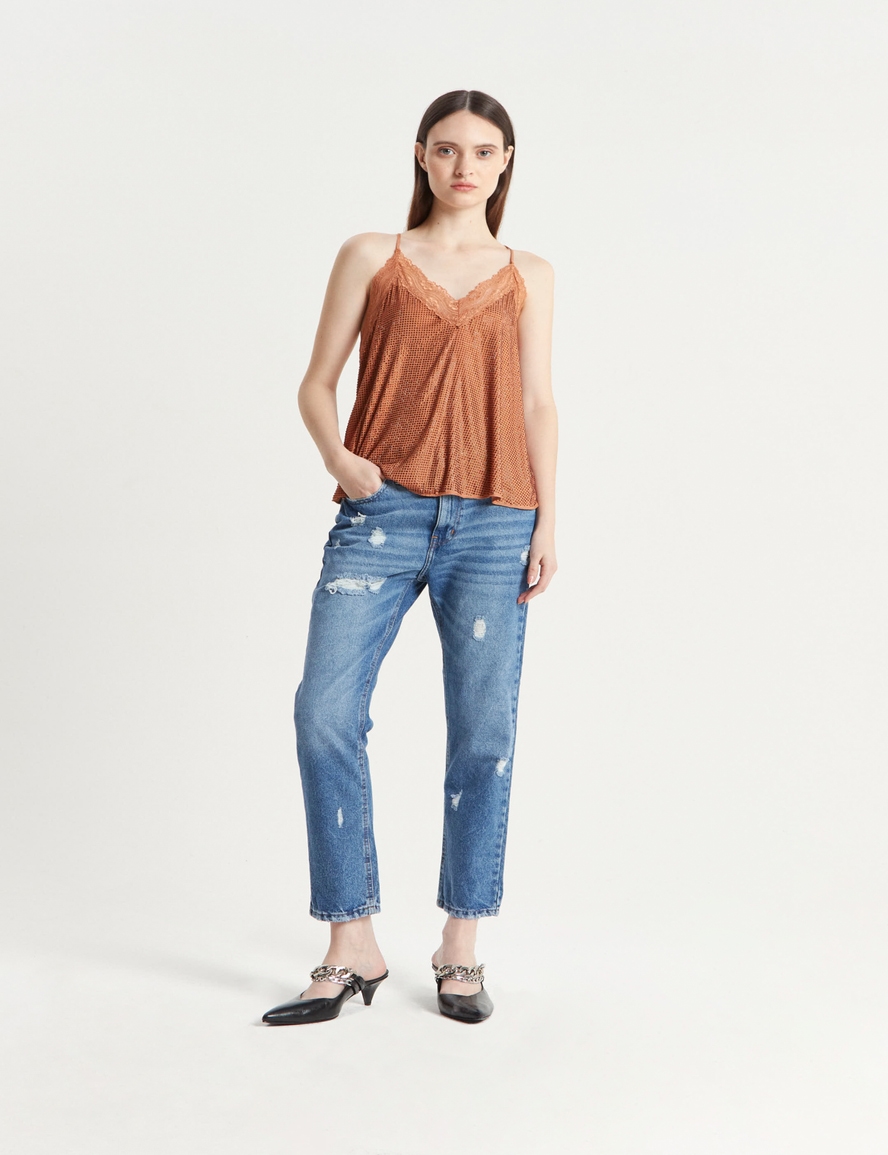 JEANS RECTO GINGER BROKEN BLUE