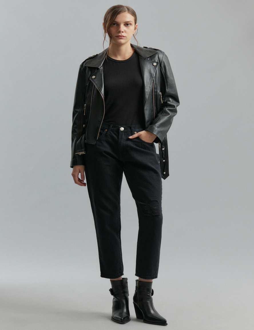 JEANS BOYFIT TASH BLACK BROKEN