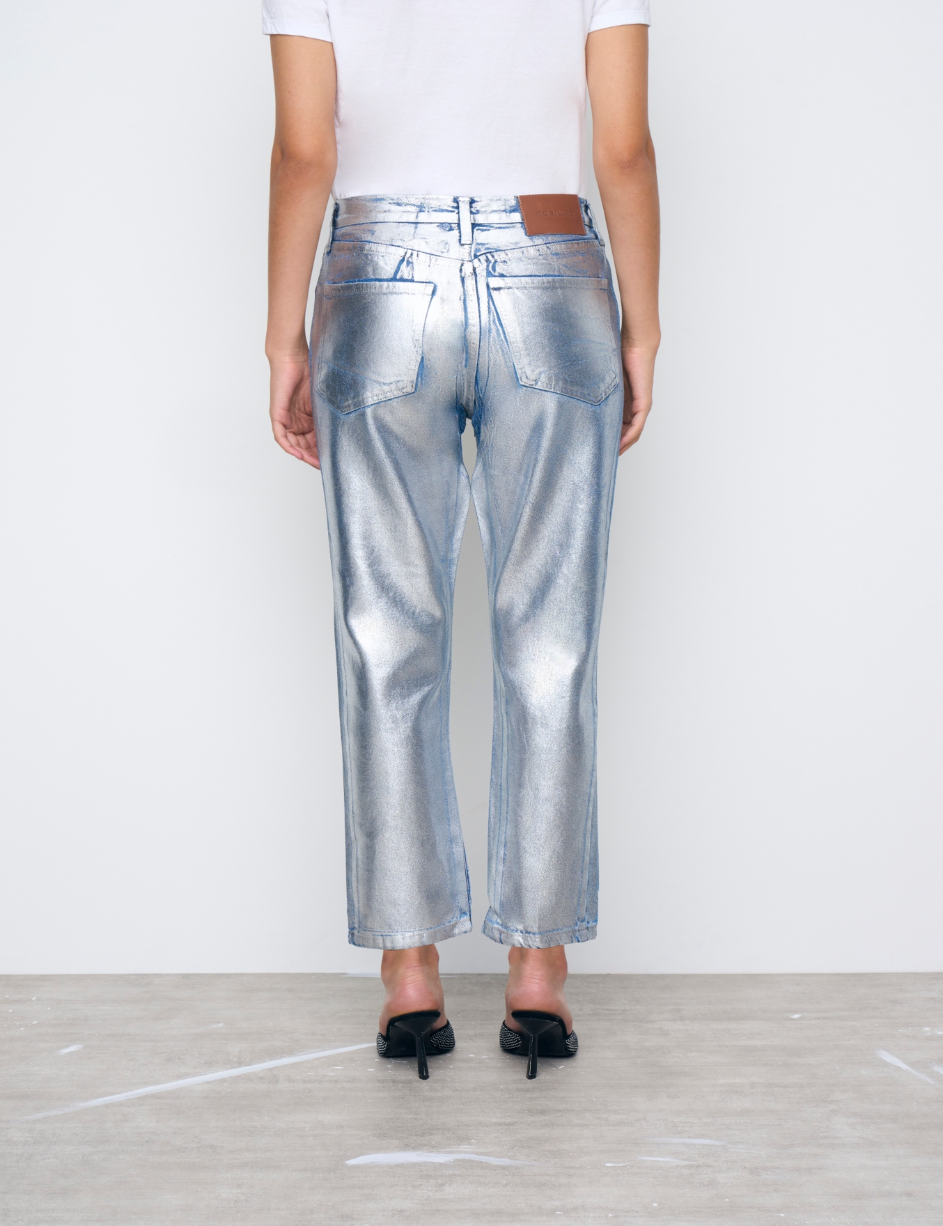 JEANS RECTO GINGER METALLIC