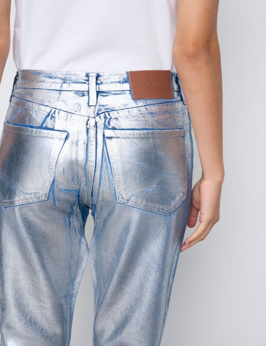 JEANS RECTO GINGER METALLIC