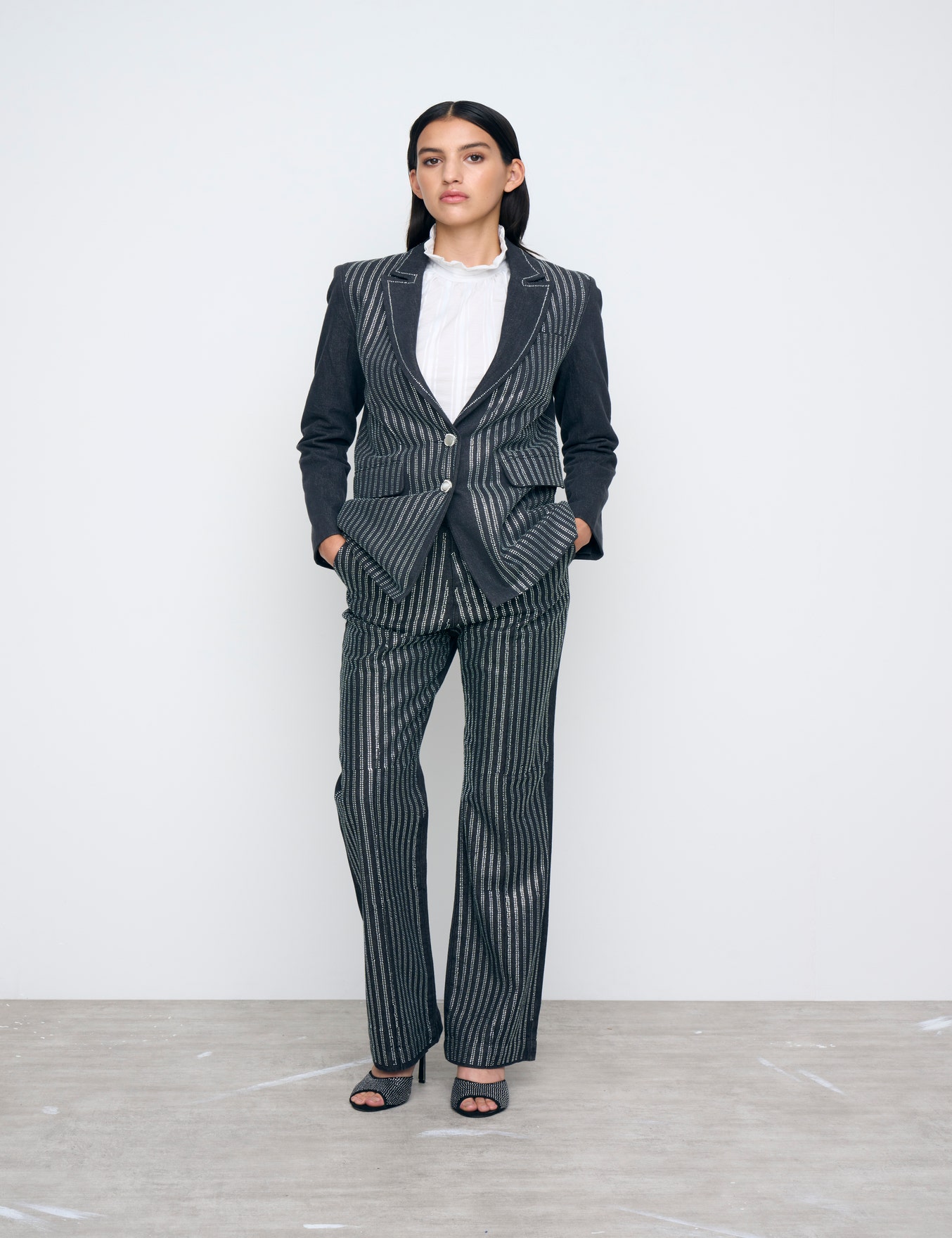 SACO TAILOR SHINY STRIPES