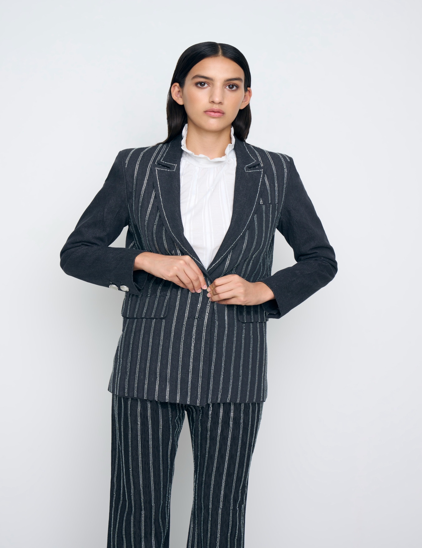 SACO TAILOR SHINY STRIPES