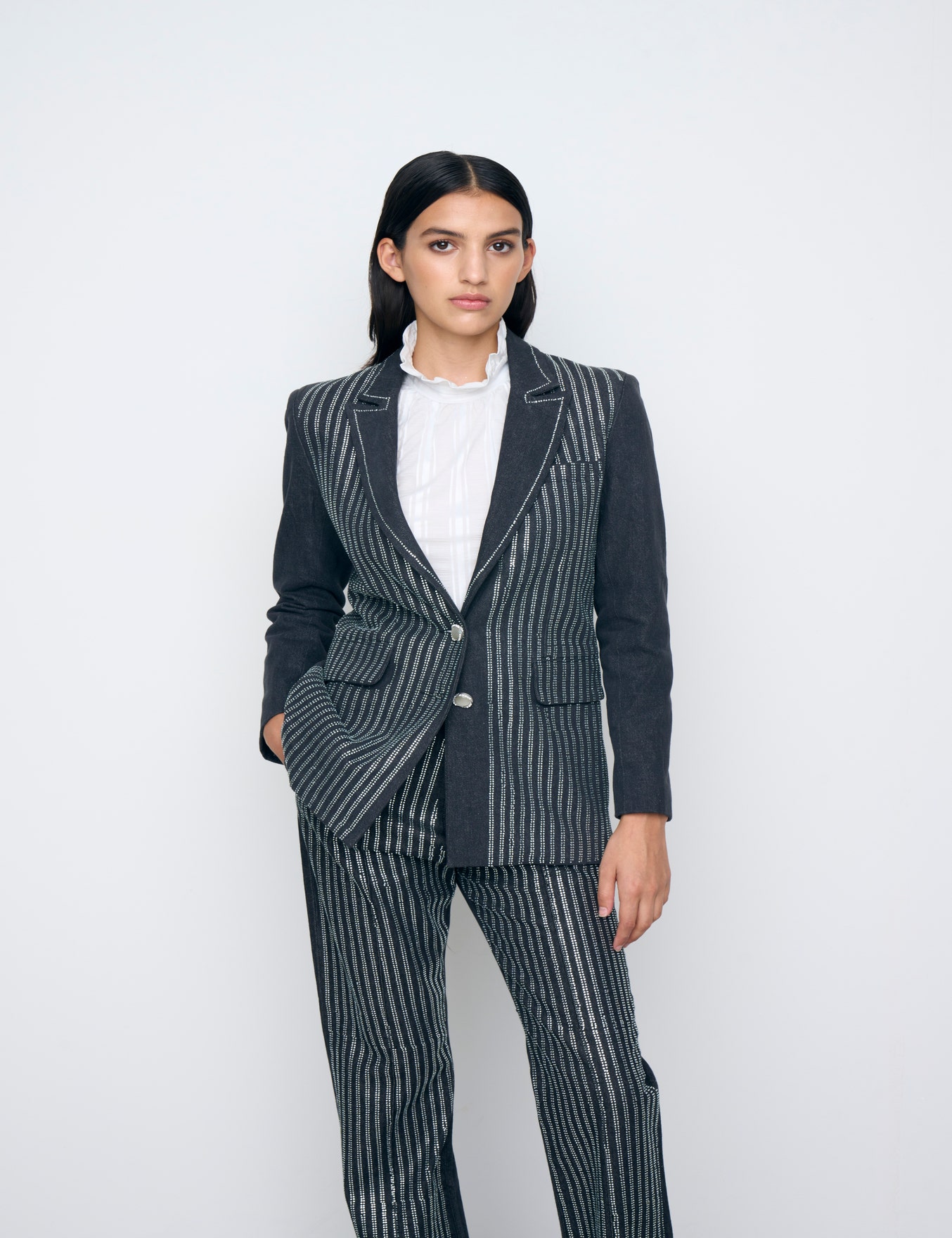 SACO TAILOR SHINY STRIPES