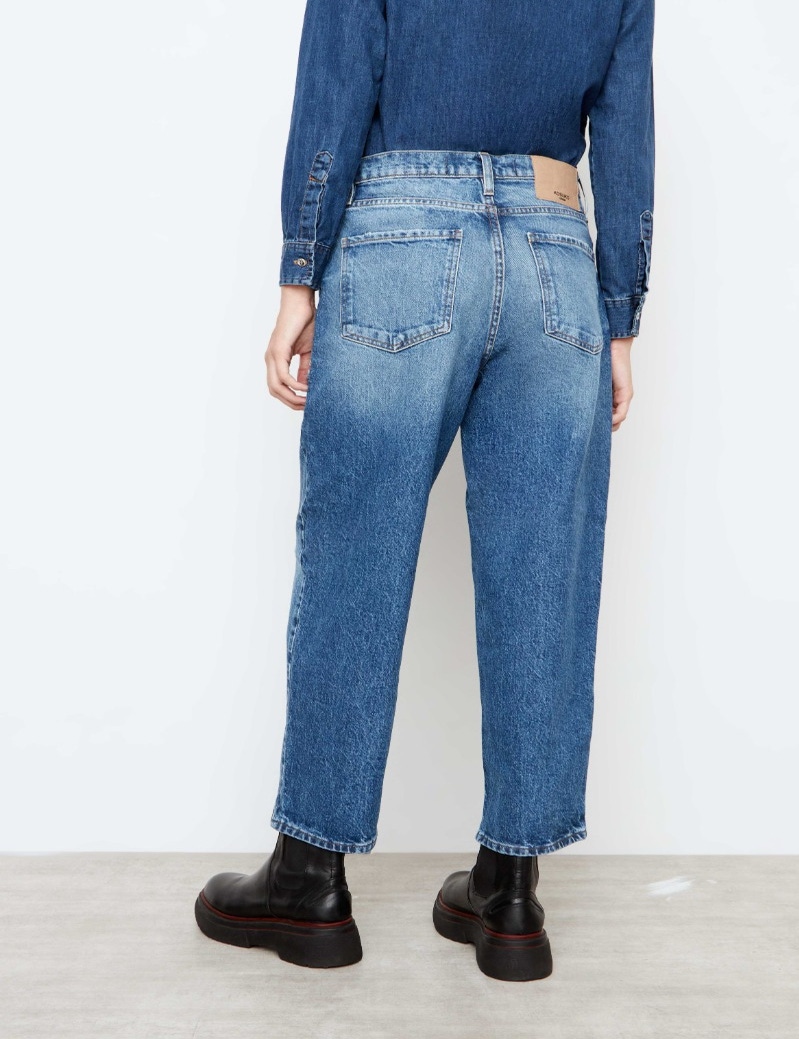 JEANS FREAKING DARK BLUE DESTROYED