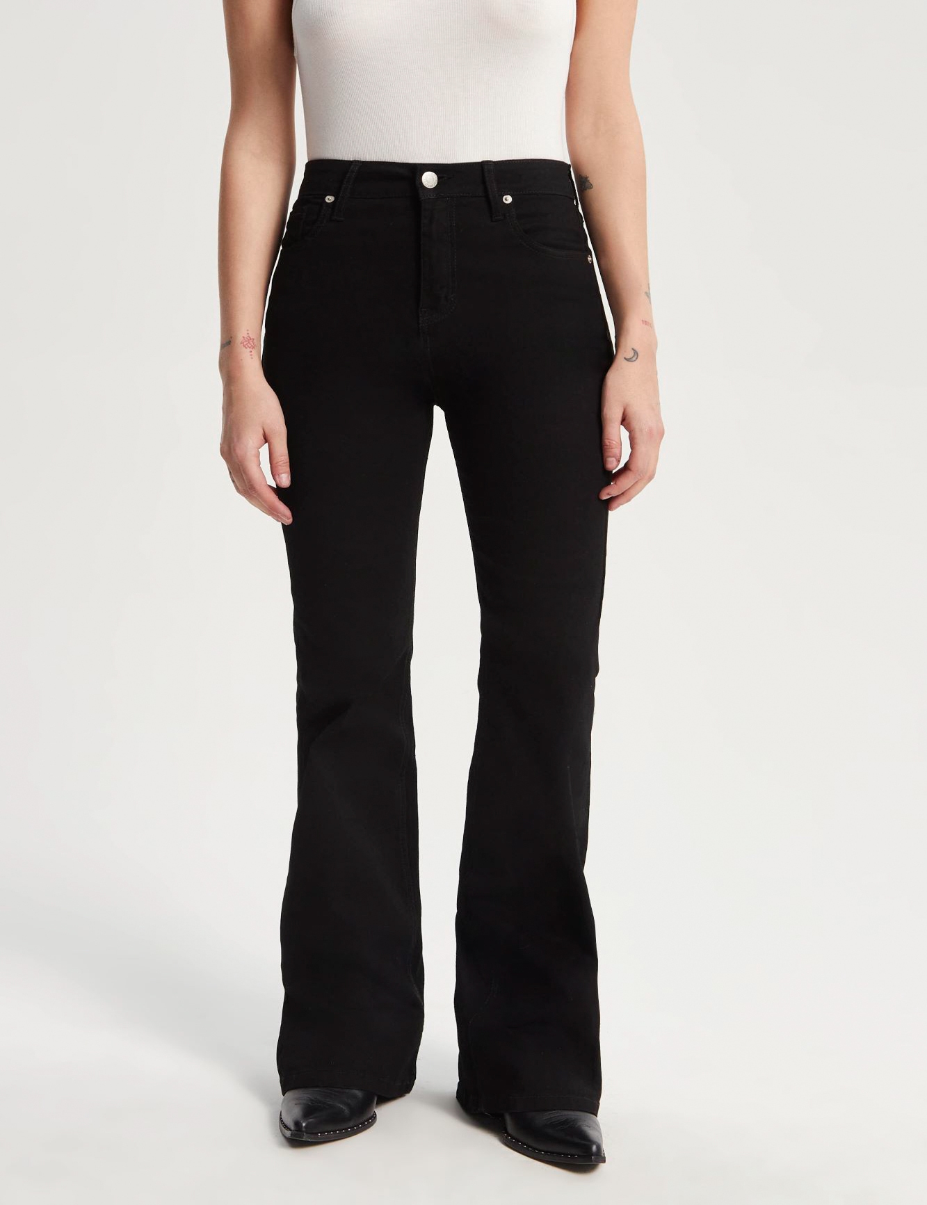 JEANS BOOTCUT SLIM BLACK