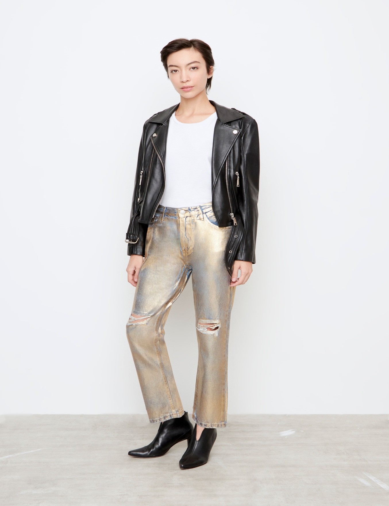 JEANS GINGER METALLIC GOLDEN