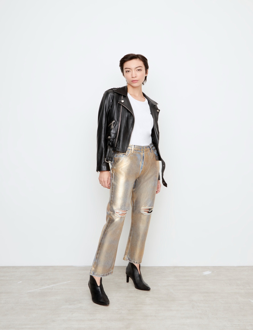 JEANS GINGER METALLIC GOLDEN