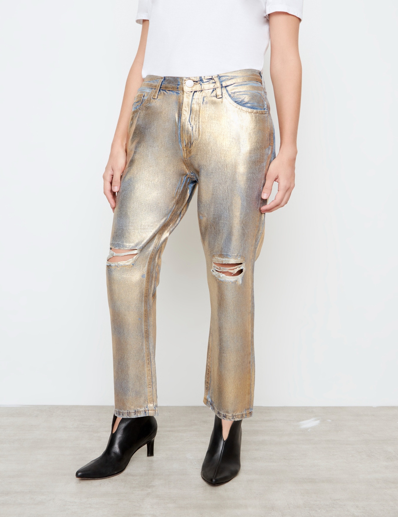 JEANS GINGER METALLIC GOLDEN