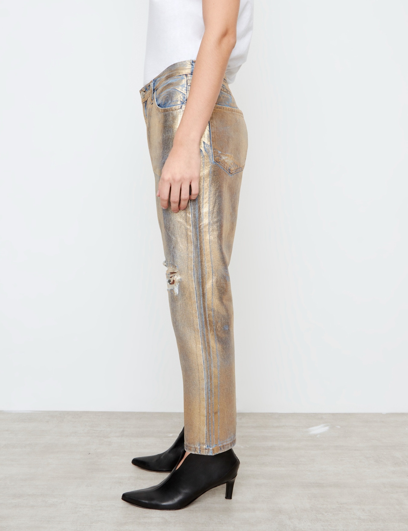 JEANS GINGER METALLIC GOLDEN