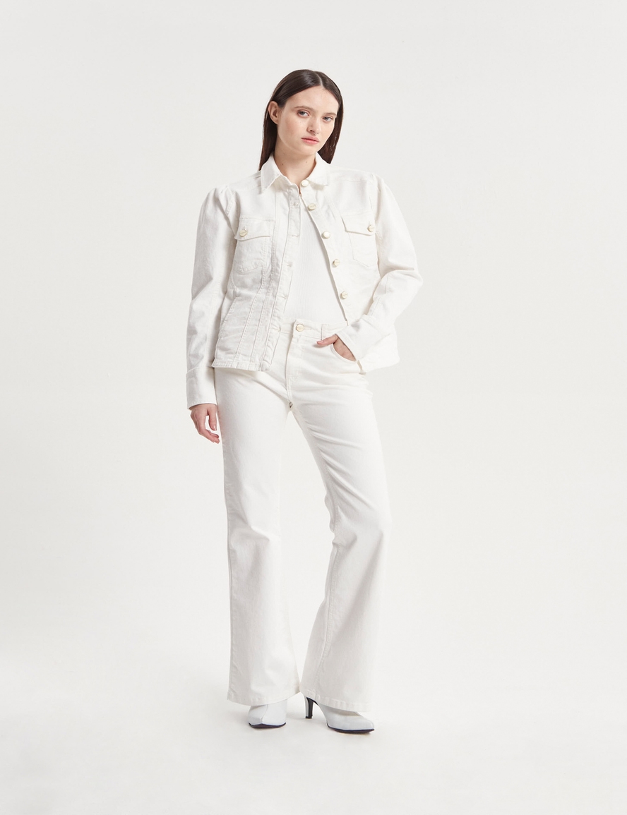 JEANS MID BOOTCUT WHITE