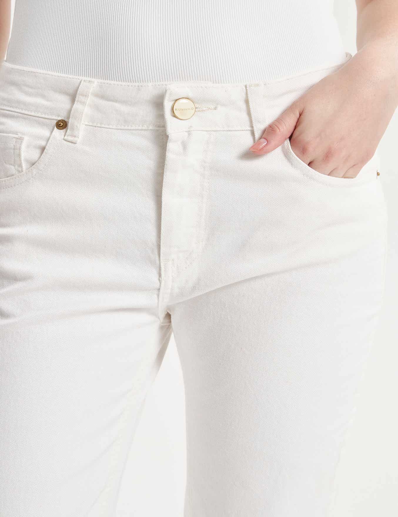 JEANS MID BOOTCUT WHITE