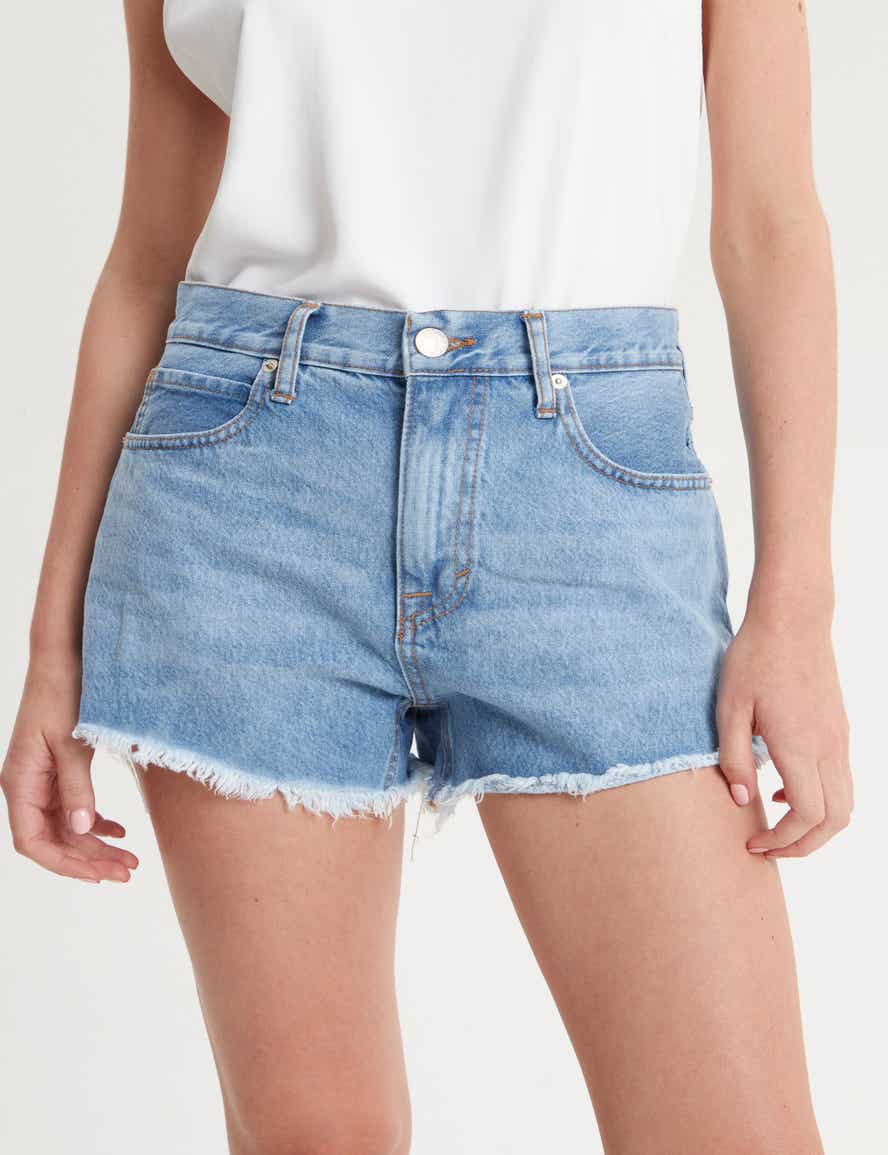 SHORT MOM BLUE