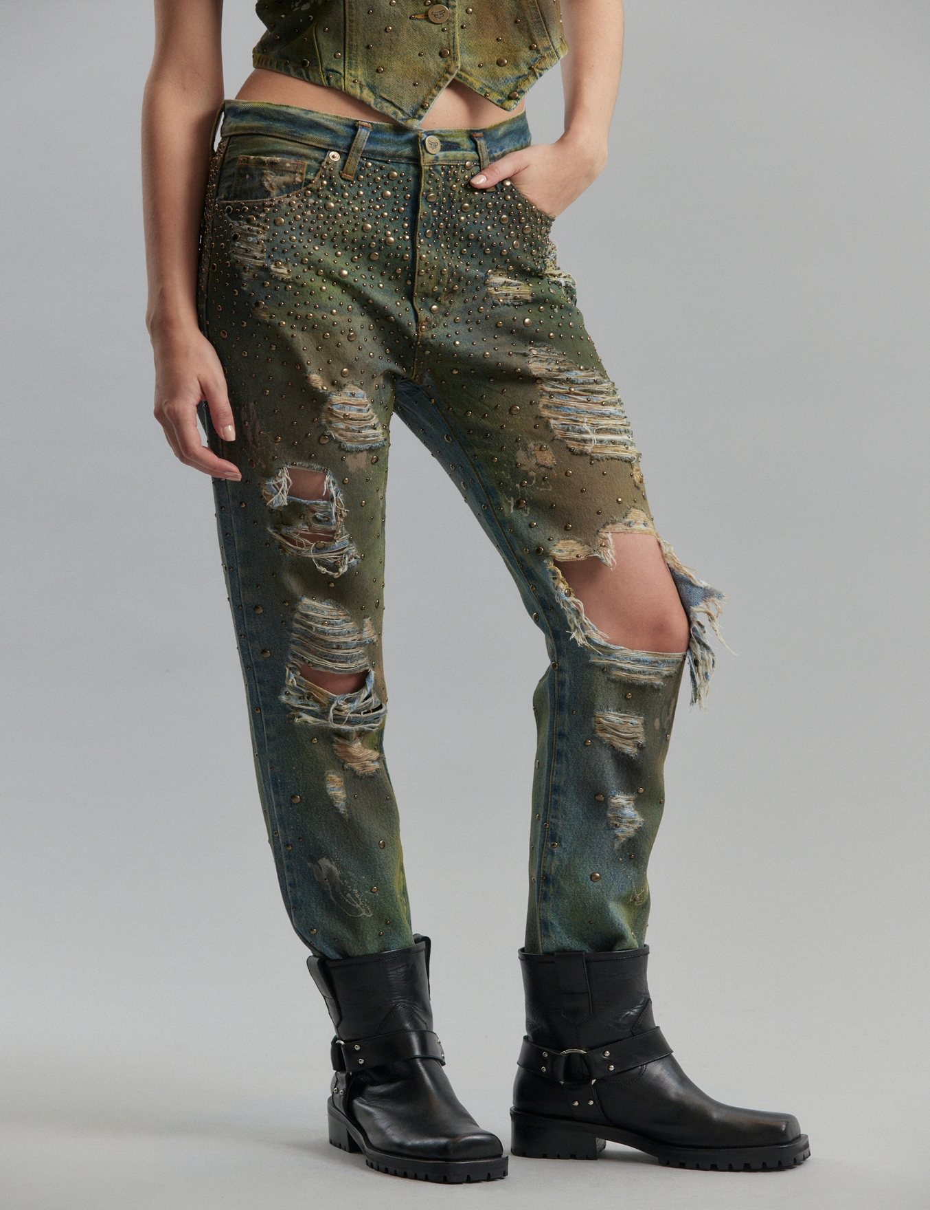 JEANS GINGER KING STUDS