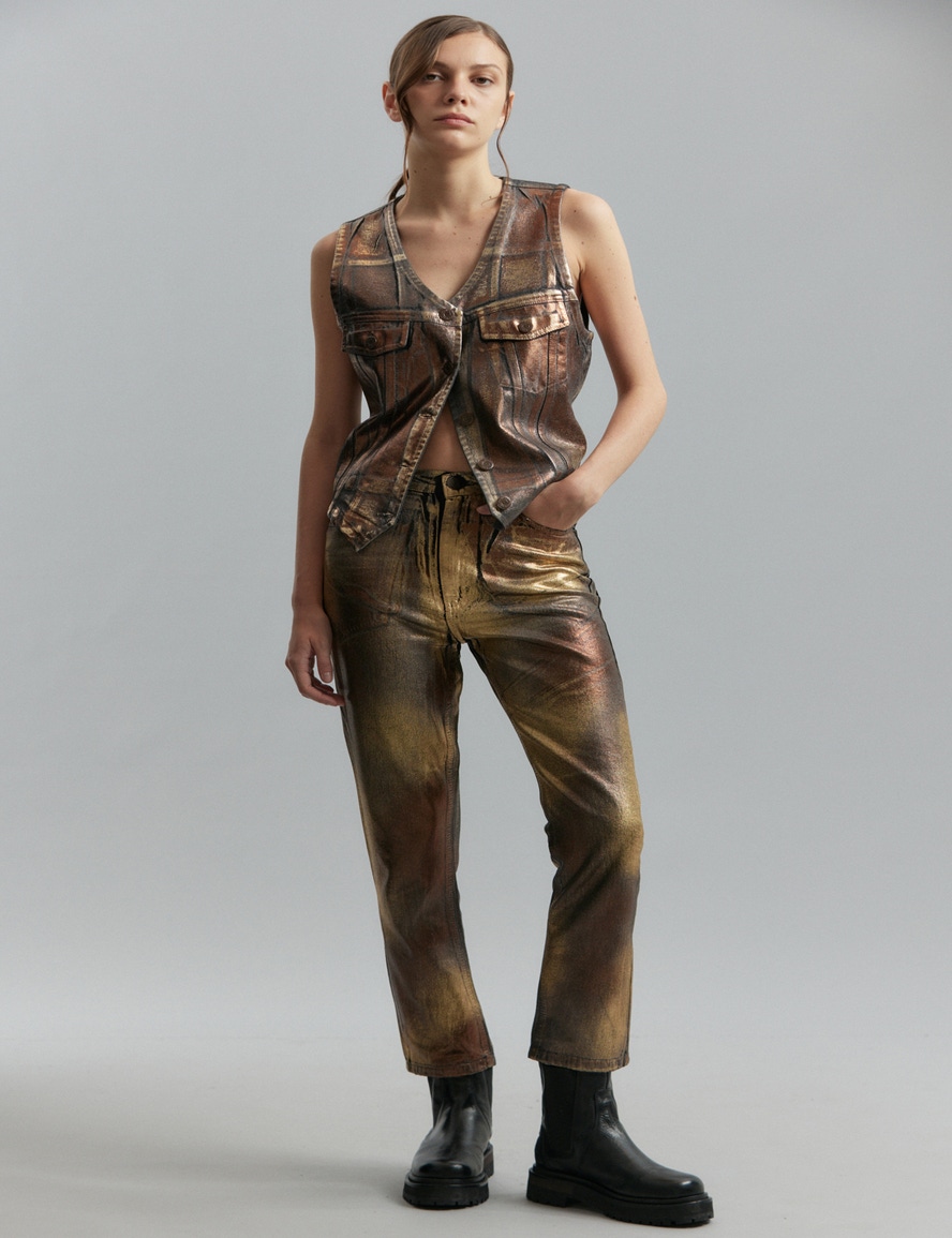 JEANS GINGER VINTAGE GOLD