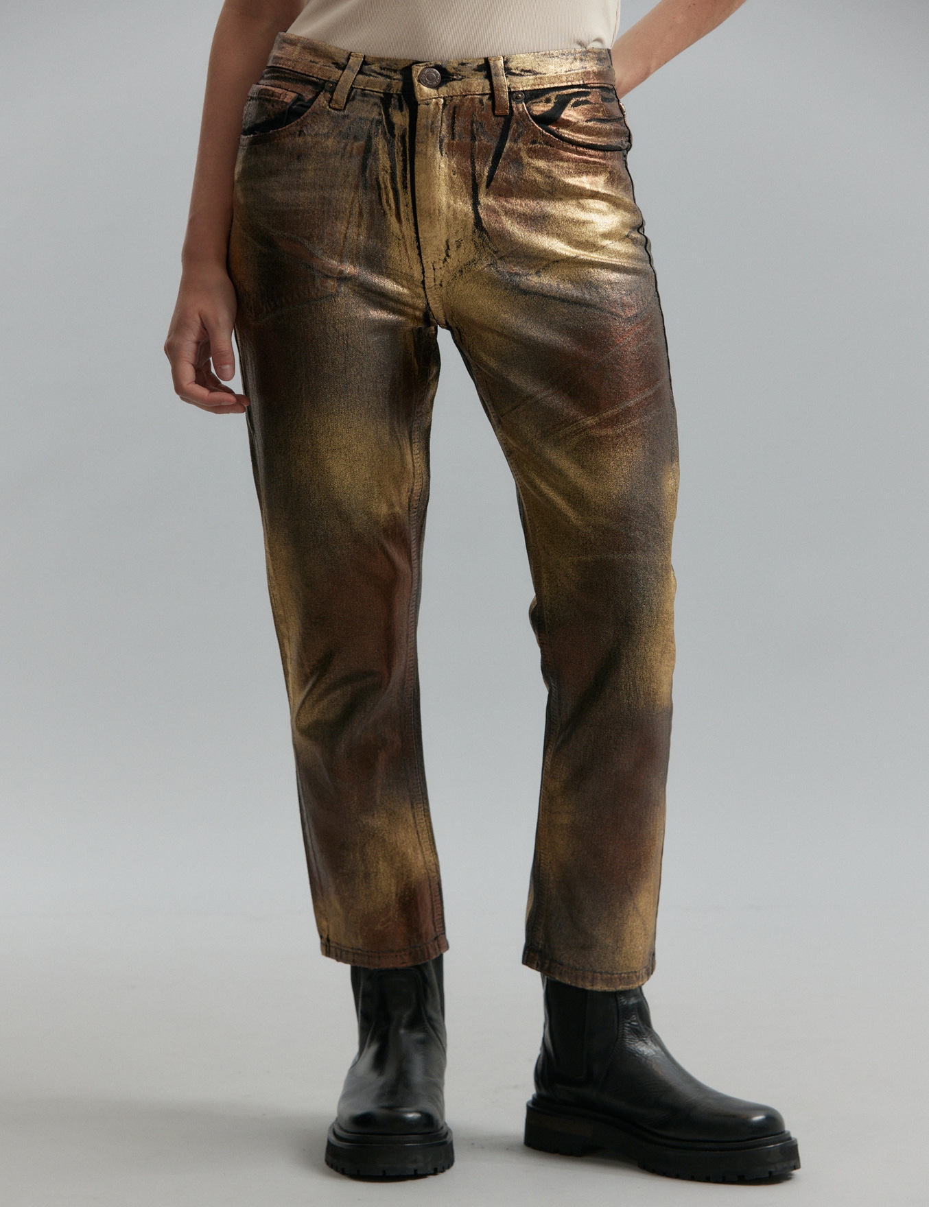 JEANS GINGER VINTAGE GOLD