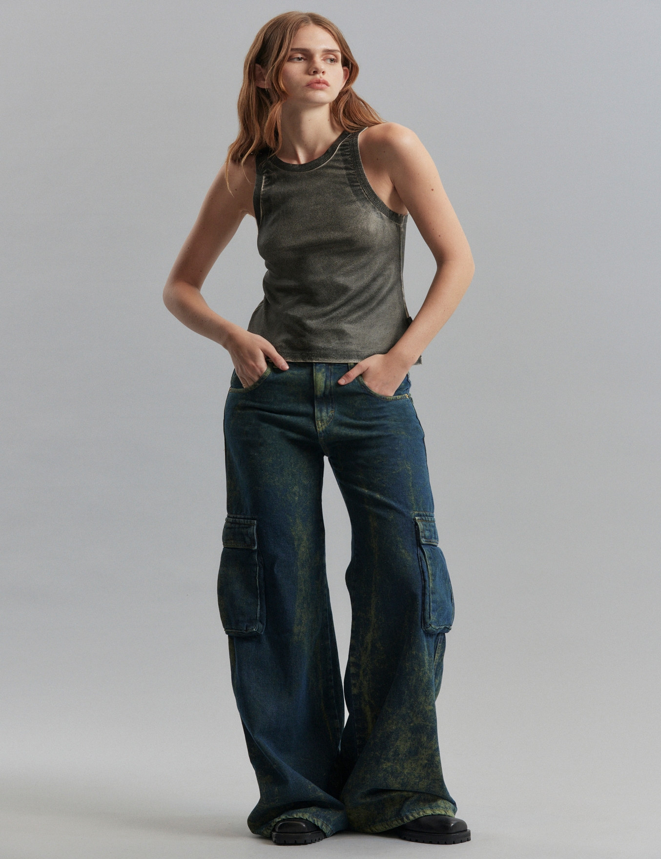JEANS CARGO GIGI MOSS