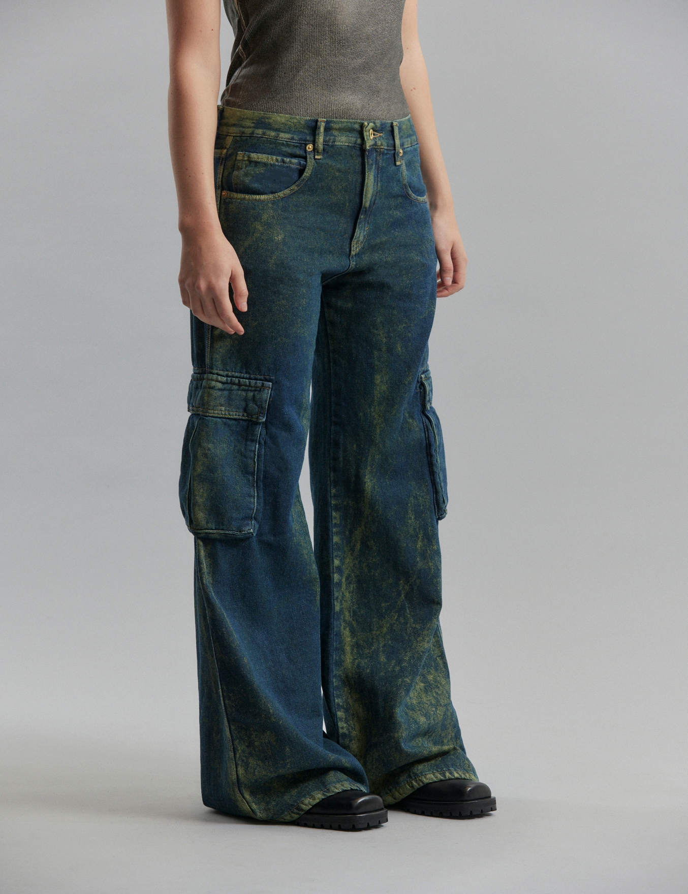 JEANS CARGO GIGI MOSS
