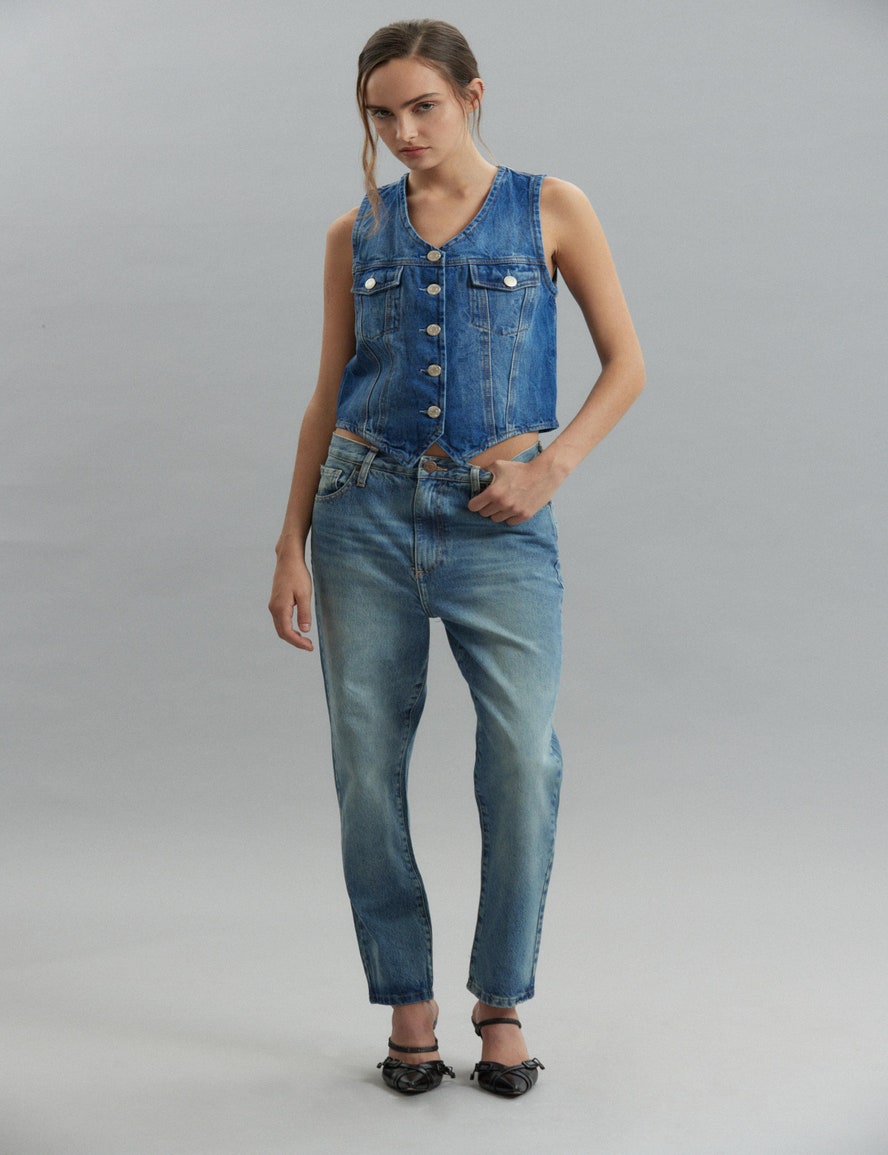 JEANS GINGER DUSTY BLUE