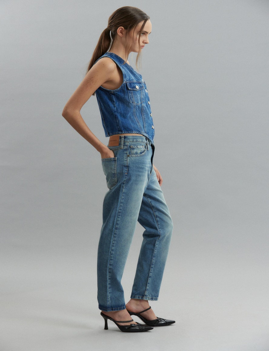JEANS GINGER DUSTY BLUE