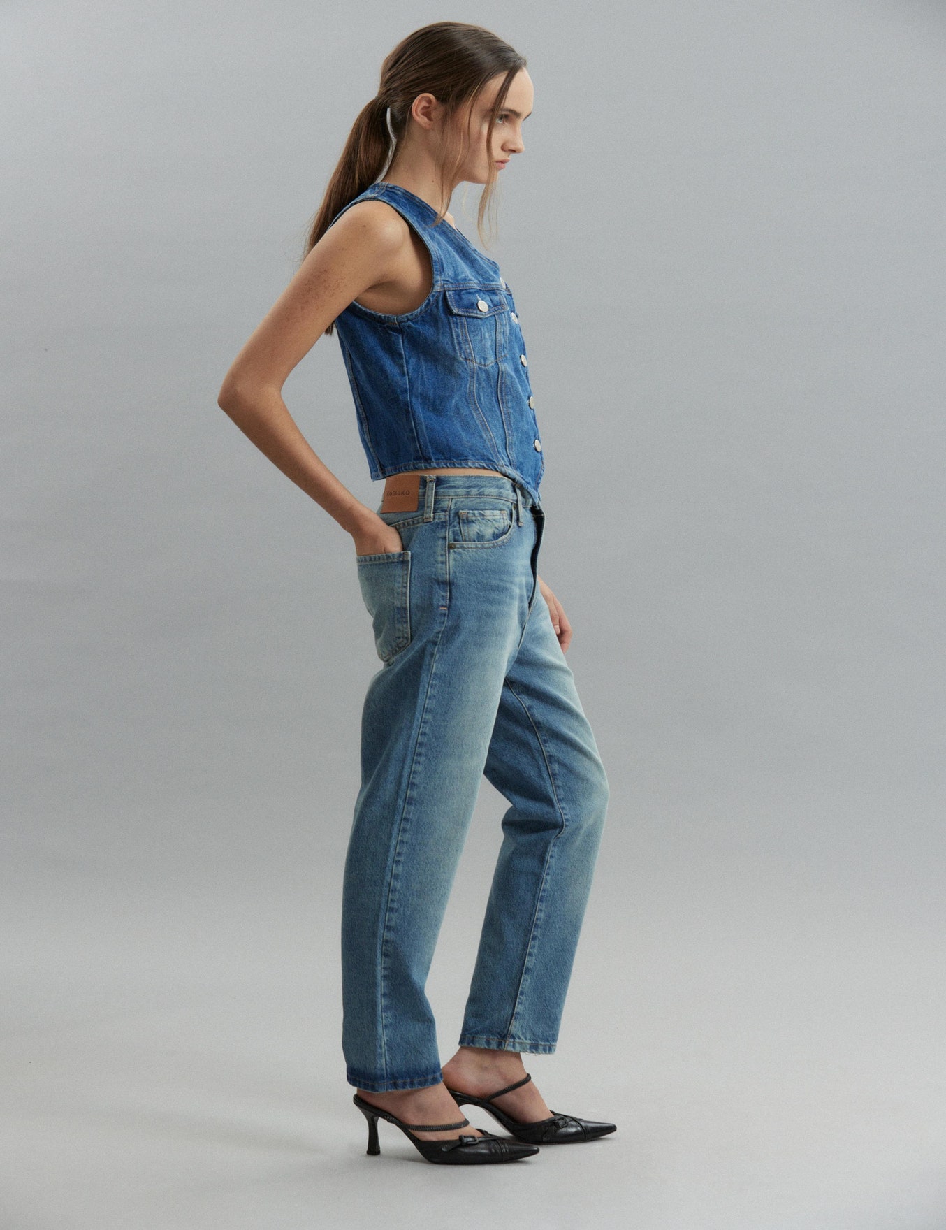 JEANS GINGER DUSTY BLUE