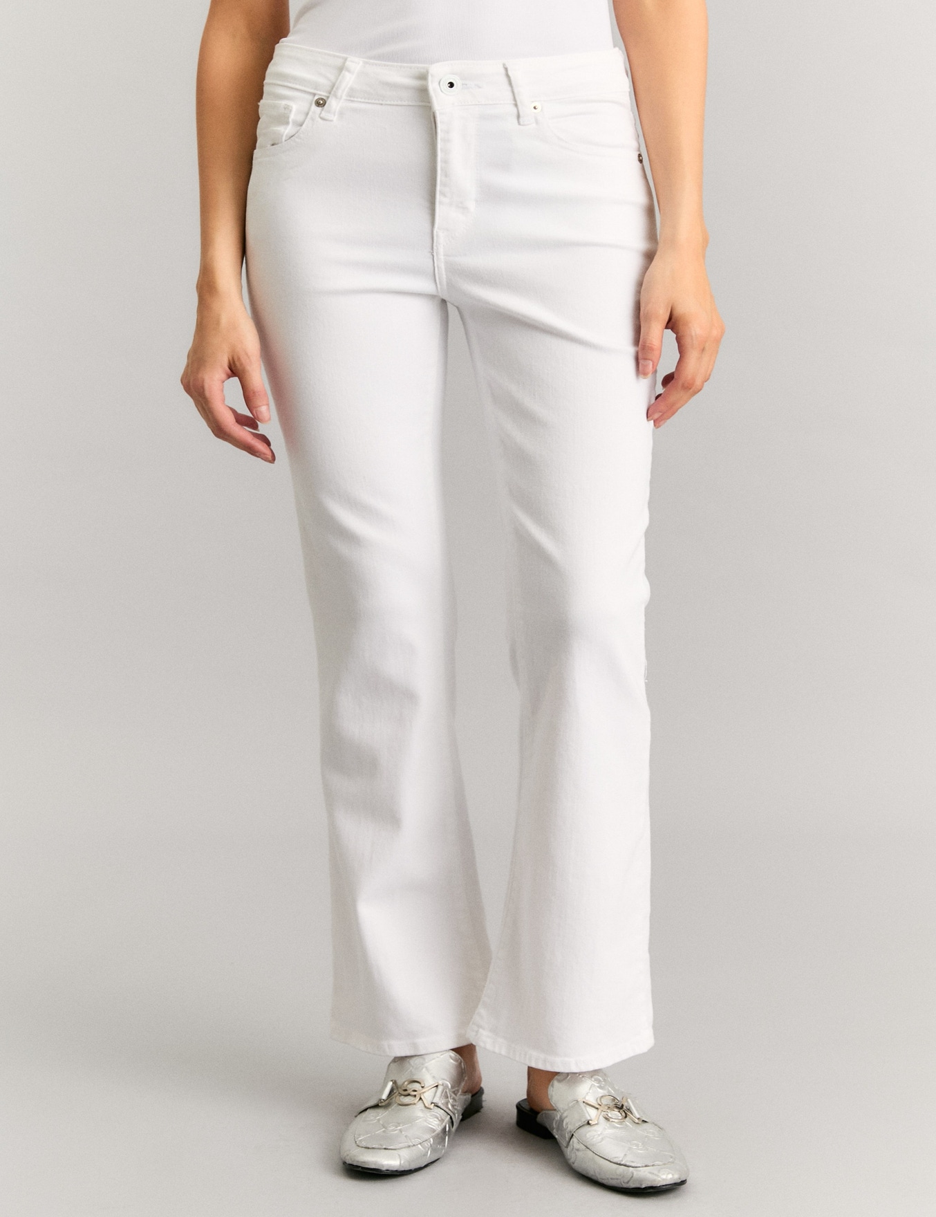 PANTALÓN BELLY BOOTCUT PREMIUM WHITE                                                                 