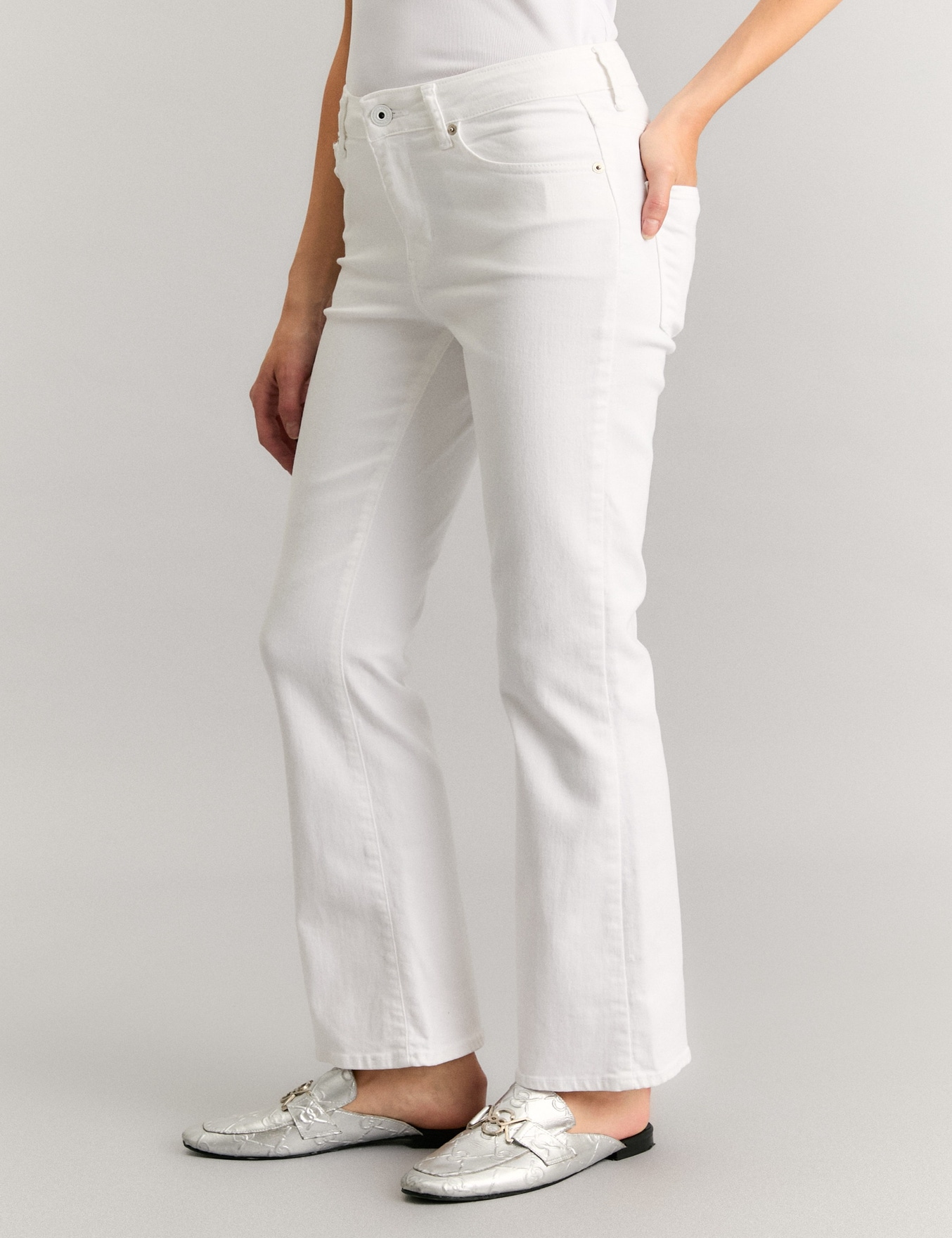 PANTALÓN BELLY BOOTCUT PREMIUM WHITE                                                                 