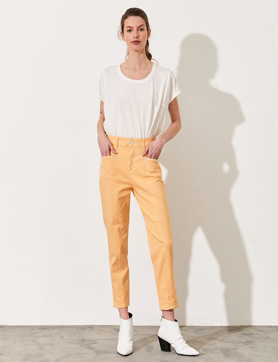 JEANS FRENCH NARANJA