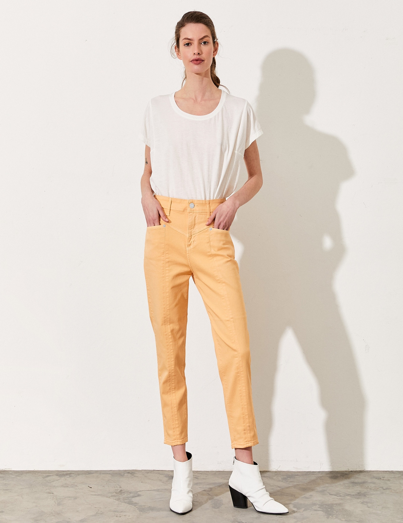 JEANS FRENCH NARANJA