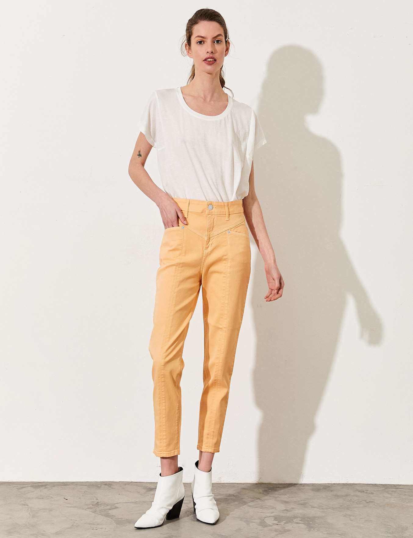 JEANS FRENCH NARANJA