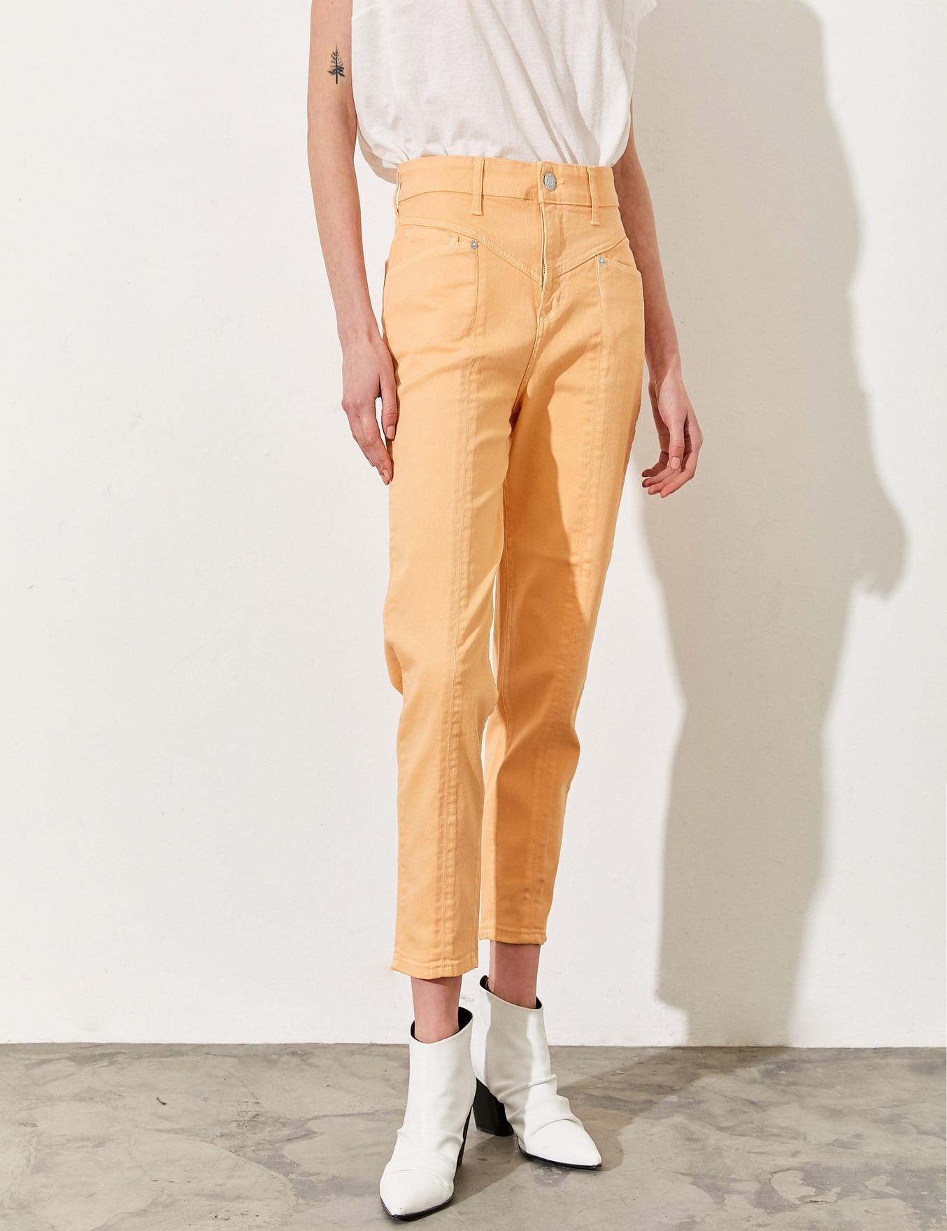 JEANS FRENCH NARANJA