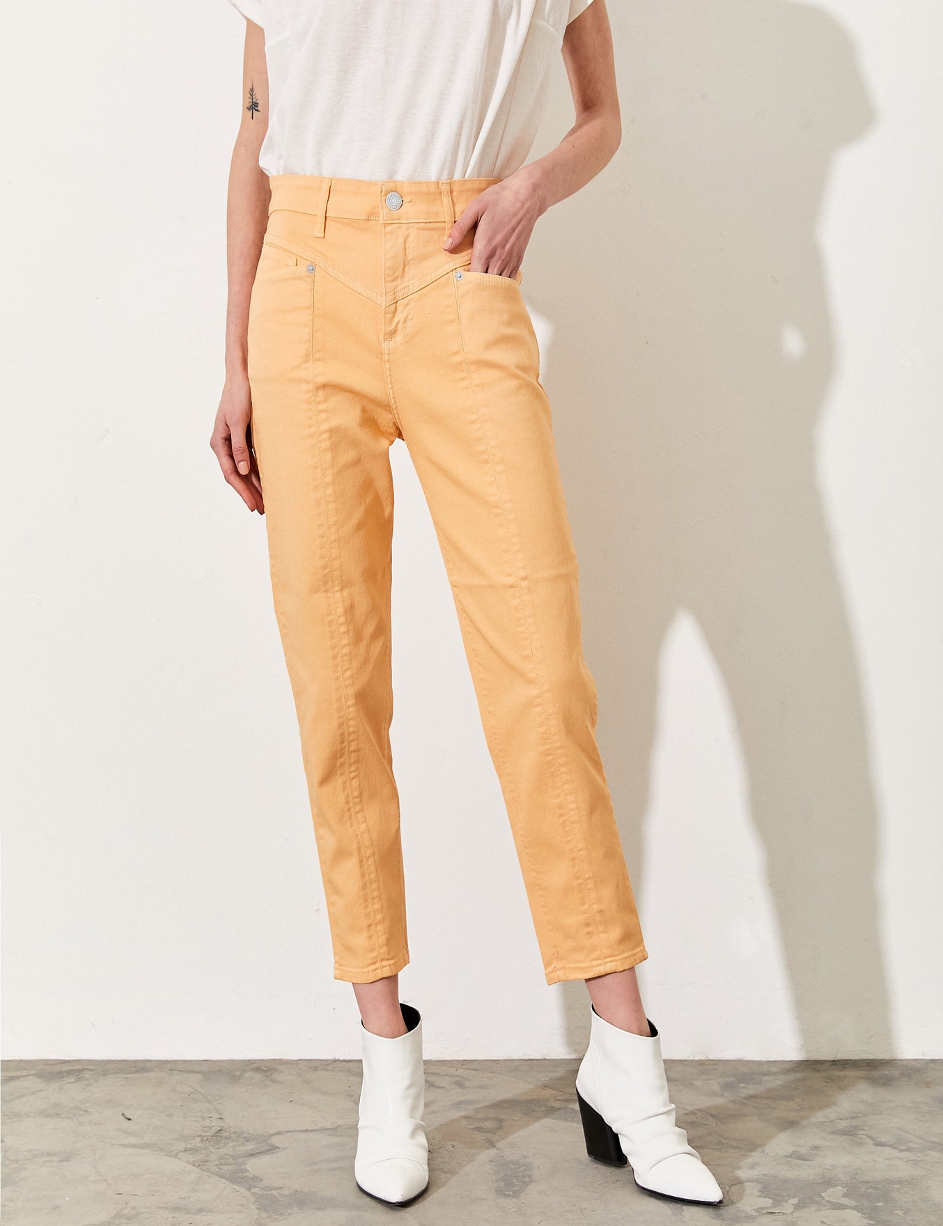 JEANS FRENCH NARANJA